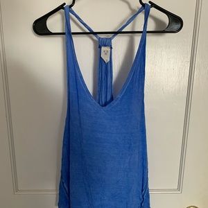 Free People Blue Tank Top